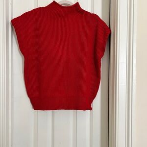 Zenana Outfitters Bold Red Knit Top